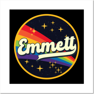 Emmett // Rainbow In Space Vintage Style Posters and Art